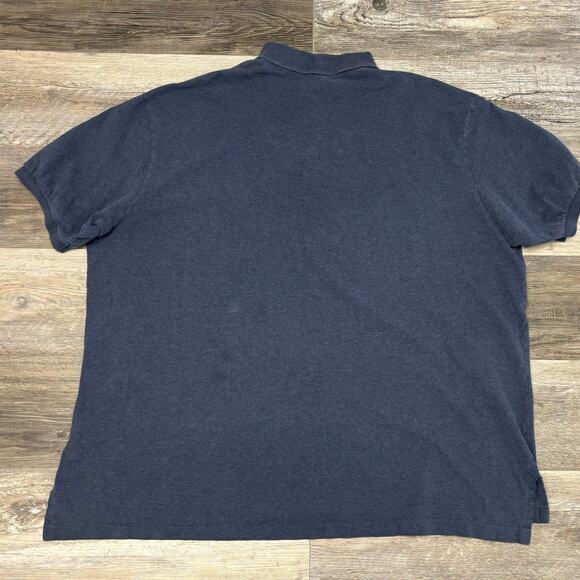 Vintage 90s Y2K Polo Ralph‎ Lauren Blue Red  Pony Mens 4XB Short Sleeve Polo - Picture 3 of 11